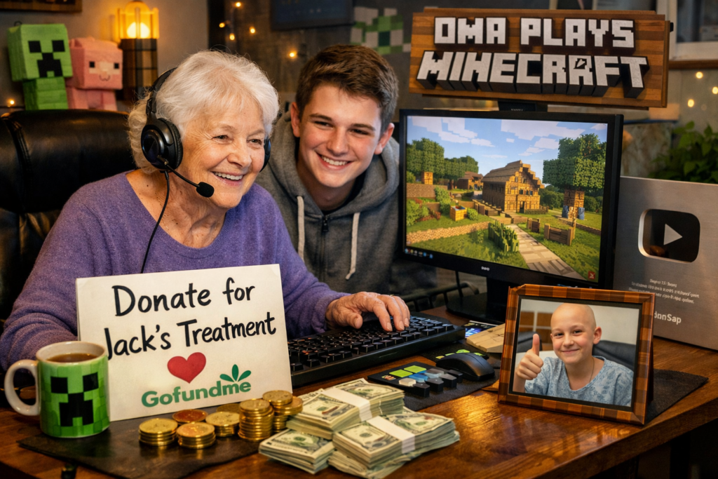 81-jarige oma zamelt met Minecraft geld in voor kankerbehandeling van kleinzoon