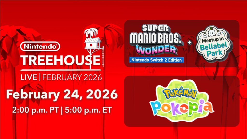 Nintendo kondigt Treehouse Live aan met Pokemon Pokopia en Super Mario Bros. Wonder (Switch 2 Edition)