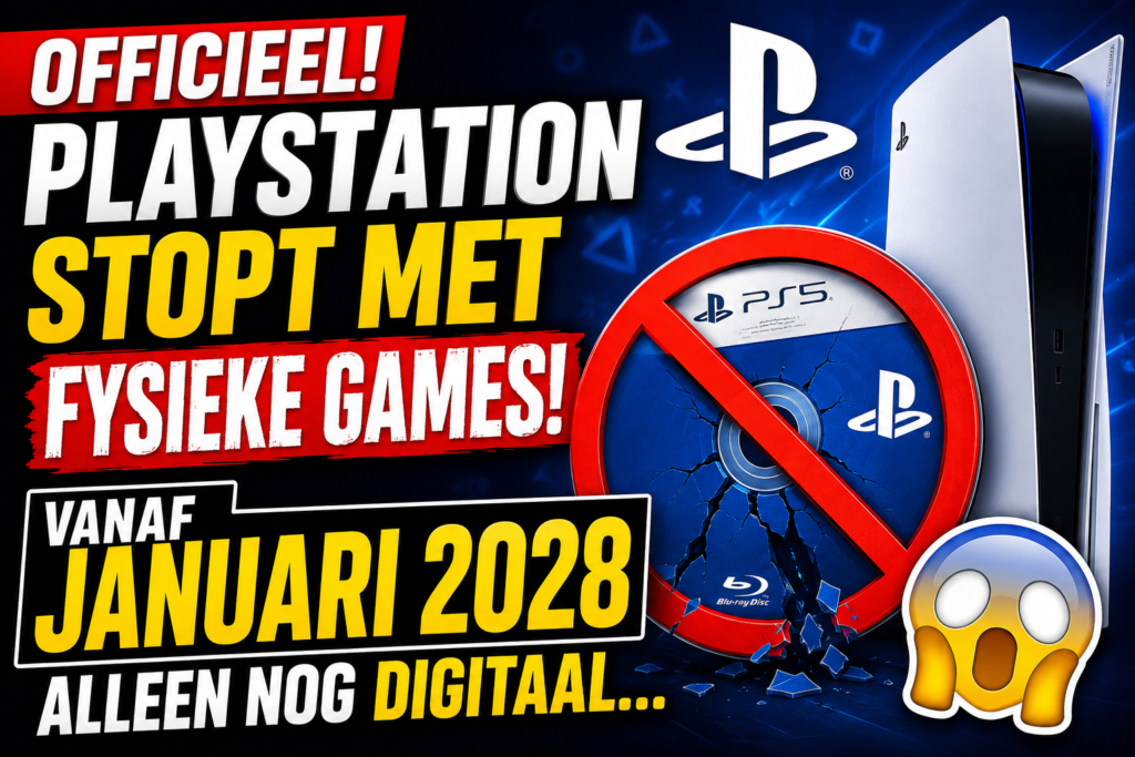 PlayStation stopt definitief met fysieke games, einde van een tijdperk in 2028!