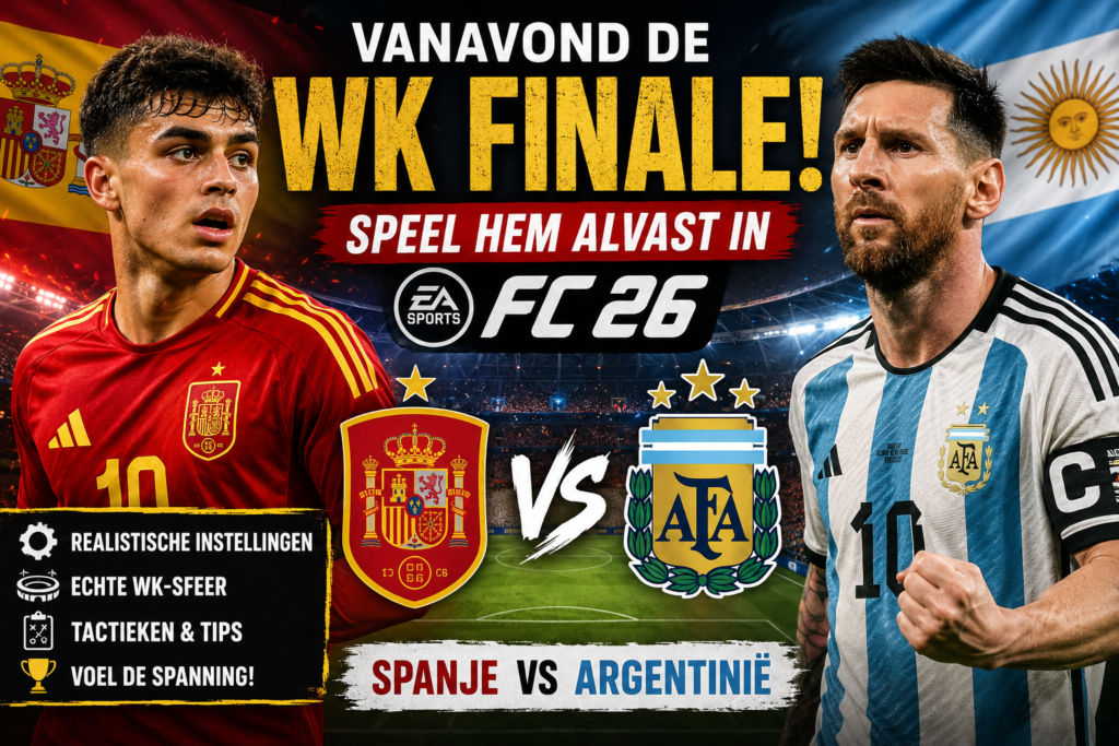 Spanje vs Argentinië: zo beleef je de WK-finale alvast in EA SPORTS FC 26