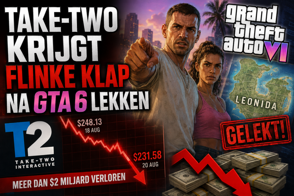 Take-Two aandeel krijgt flinke klap na nieuwe GTA 6 LEAKS