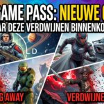 Xbox Game Pass krijgt nieuwe games, maar deze titels verdwijnen binnenkort